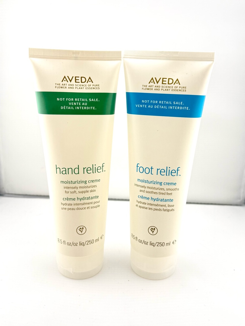 AVEDA Hand Relief Moisturizing Creme - Foot Relief Cream 8.5oz each Sealed